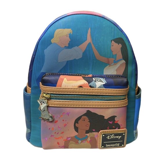 Loungefly Handbags - Loungefly New Disney Pocahontas Princess Scenes Mini Backpack NWT